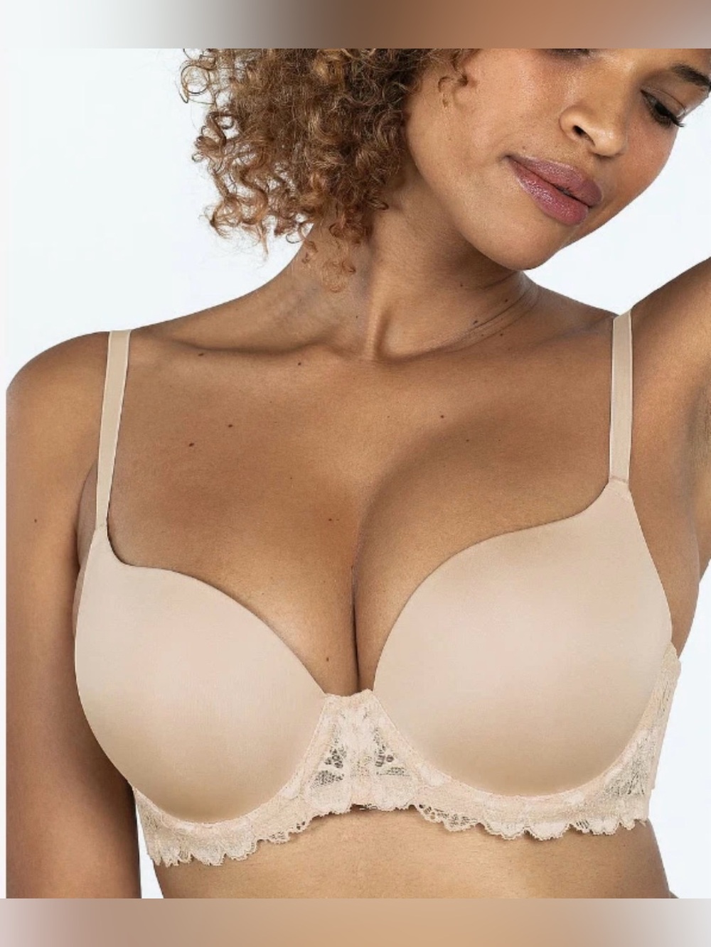 Dorina Women's Claire Push up Plunge Bra D17221A Nude 34A NWT